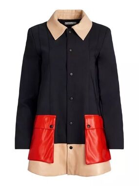 Alice + Olivia Shonta Colorblock Pocket Jacket